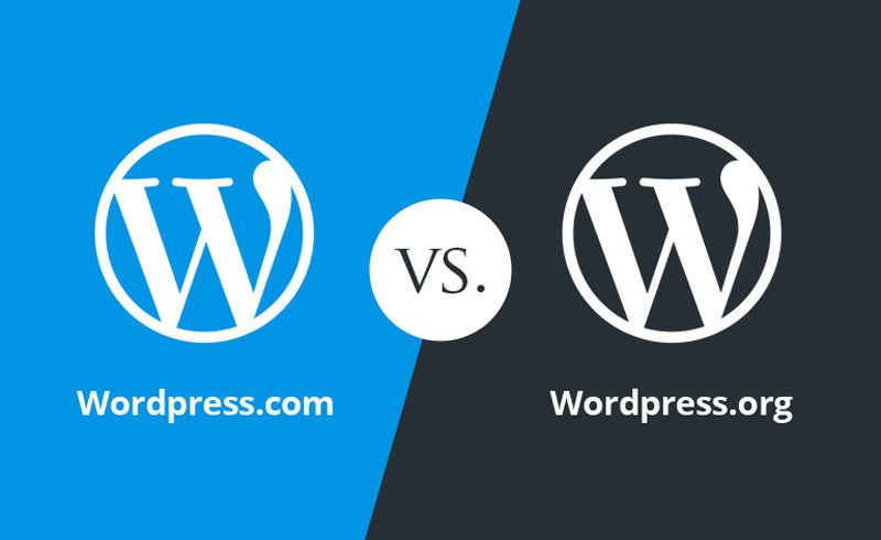 WordPress.com и WordPress.org логотипы WordPress