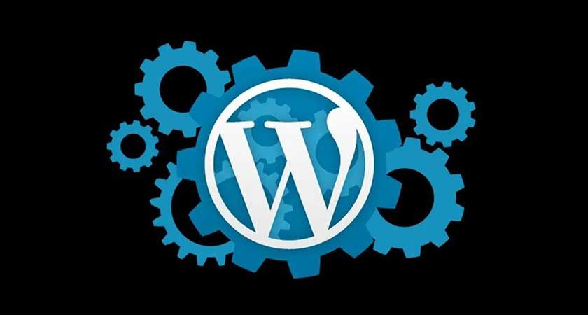 logotip-vordpress-na-fone-shesteryonok-simvoliziruyushchih-nastrojku-sajta
